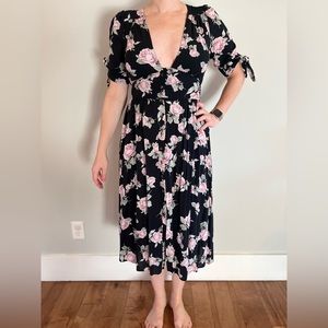 Free People Floral Love of My Life Midi Dress S